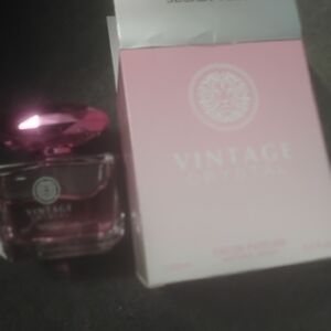 Vintage Crystal Pink Eau de Parfum Bottle